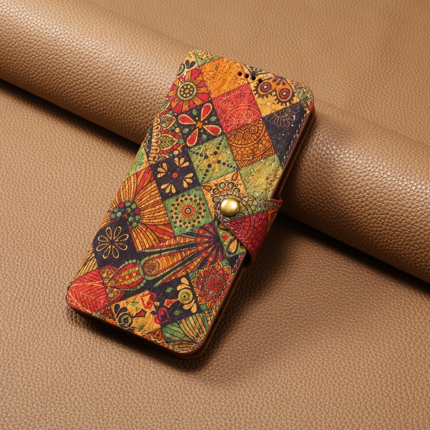 Vintage  Floral seasons Leather Wallet Case  – Boho Chic Protection for iPhone Case1 mysite