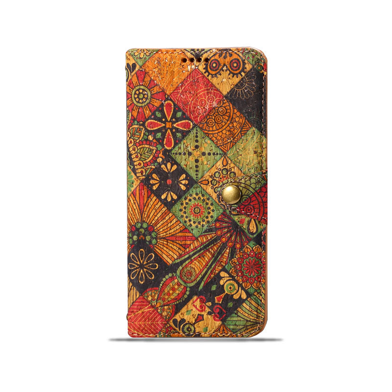 Vintage  Floral seasons Leather Wallet Case  – Boho Chic Protection for iPhone Case1 mysite