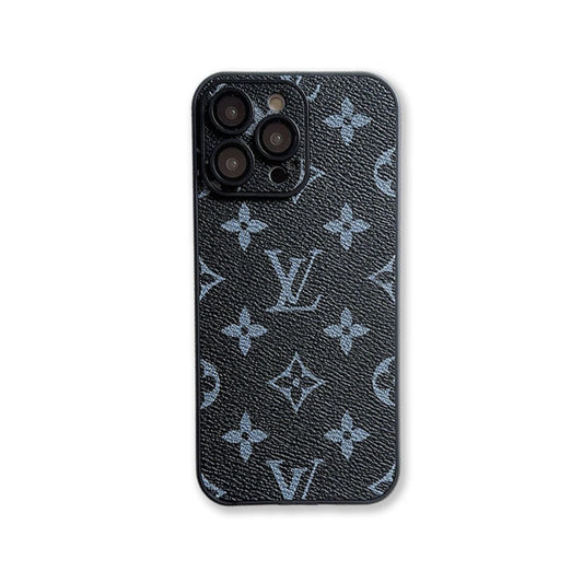 LUXURY LEATHER MONOGRAM PHONE CASE WITH LENS PROTECTION mysite