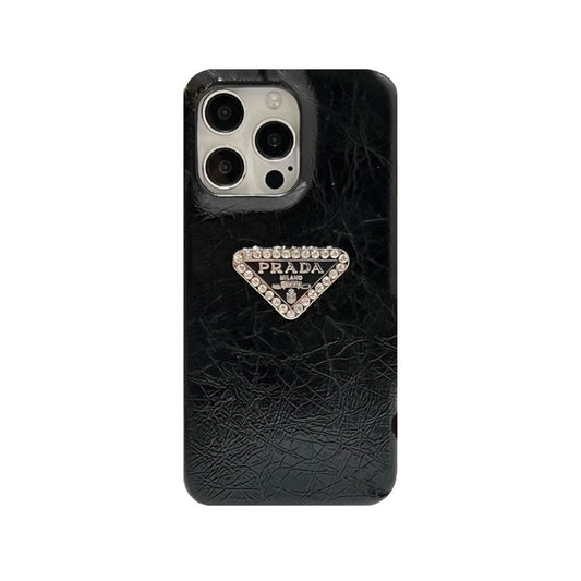 LEATHER PR PHONE CASE FOR IPHONE BLACK mysite