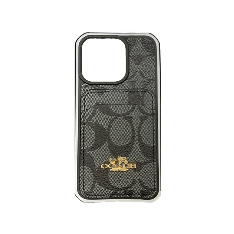 Coach iPhone Case With Card Holder Coffee -KB241416 mysite