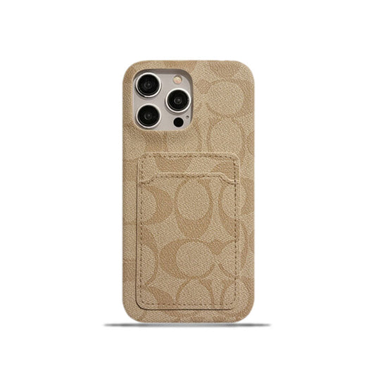 Classic Coach  iPhone Case With Card Holder White -JQB240330 mysite