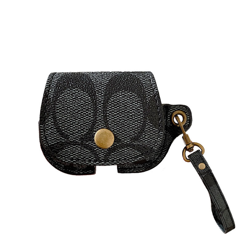 Leather Coach AirPods 3rd Generation Case Black-CC231215 mysite