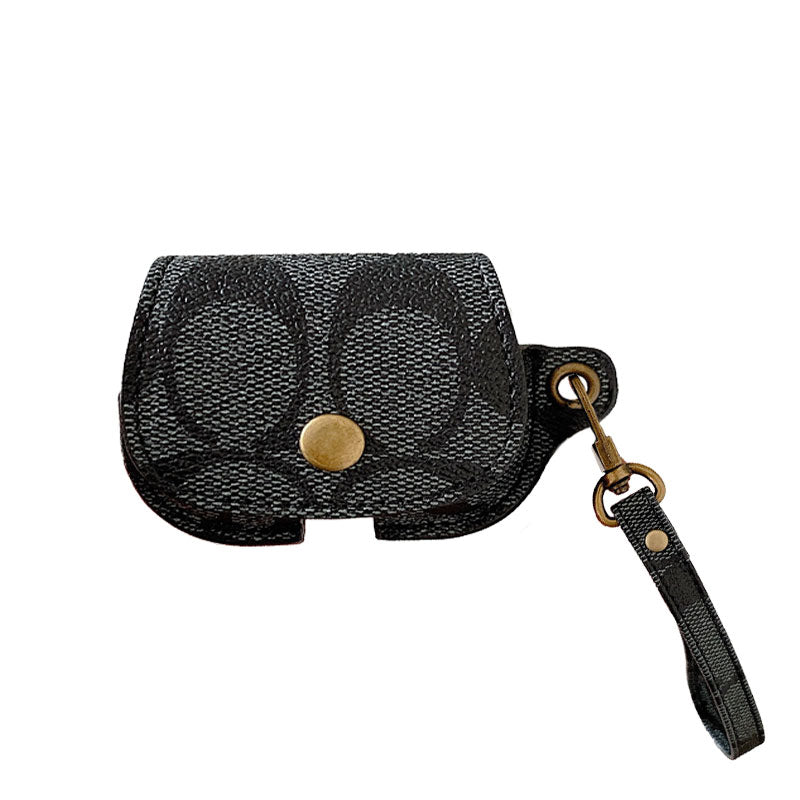 Leather Coach AirPods 3rd Generation Case Black-CC231215 mysite