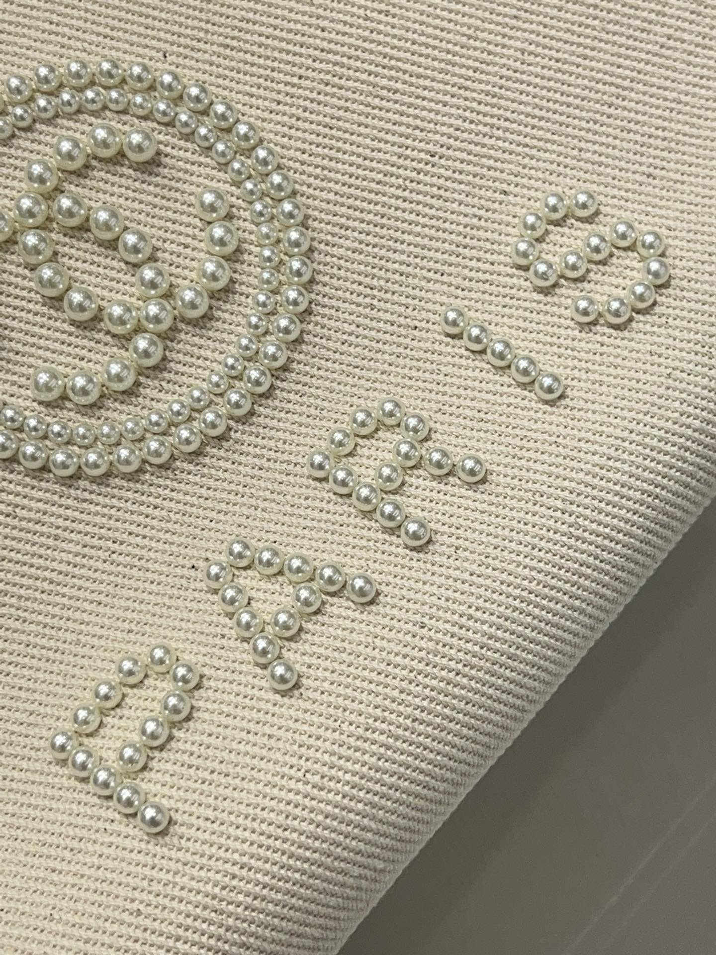 Chanel Natural Canvas and Tan Leather Large Pearl Deauville Tote - 30x39x22cm mysite