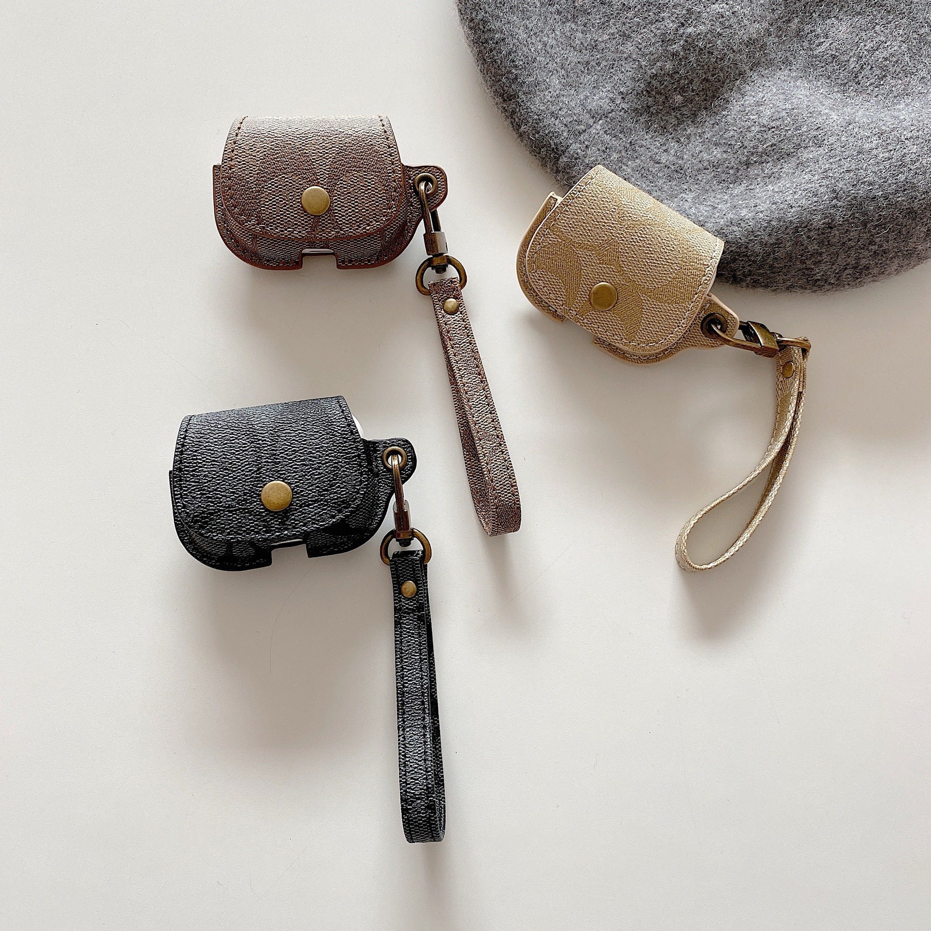 Leather Coach AirPods 3rd Generation Case Black-CC231215 mysite