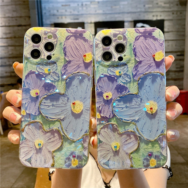 iPhone Case|Vintage Oil Painting Flower mysite