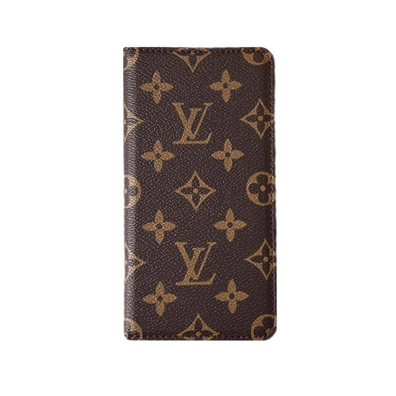 LEATHER MONOGRAM IPHONE CASE WITH WALLET AND CARD HOLDER mysite