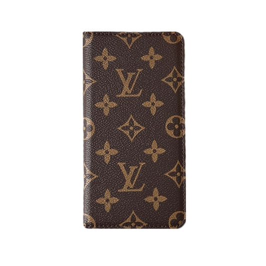 LEATHER MONOGRAM IPHONE CASE WITH WALLET AND CARD HOLDER mysite