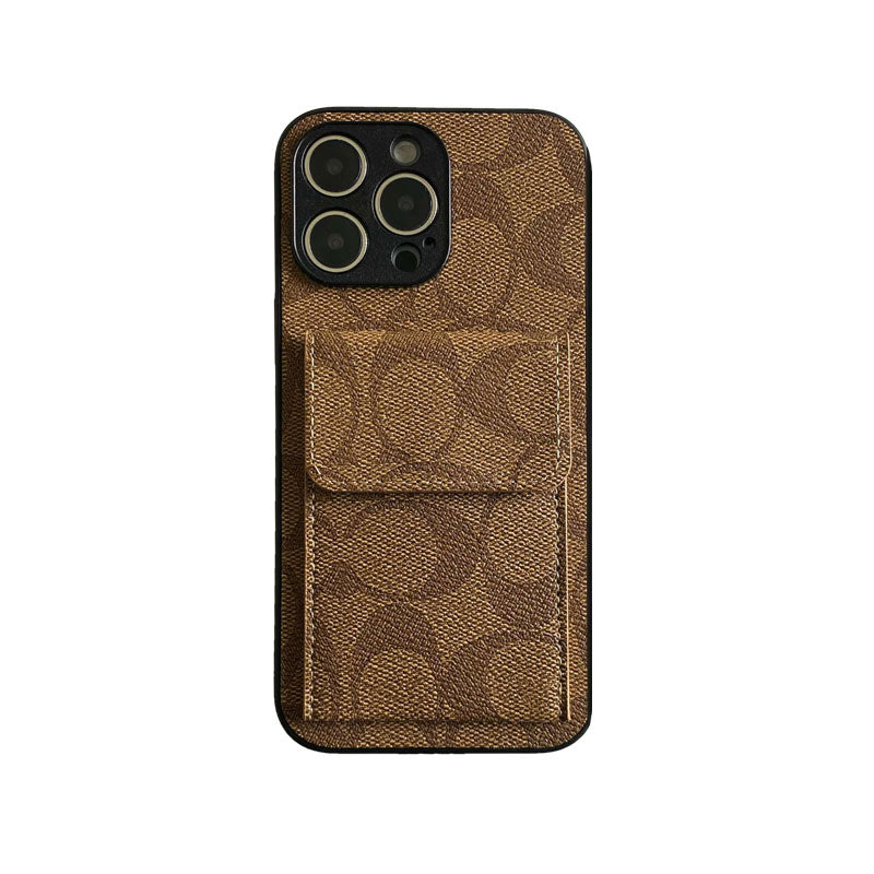 Coach iPhone Case With  Wallet Black-HP240513 mysite
