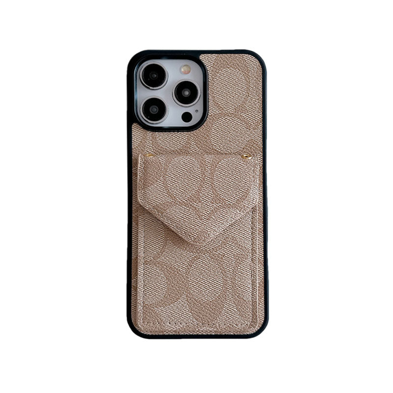 Coach iPhone Case With Card Holder And Strap Light Black -SJ240513 mysite