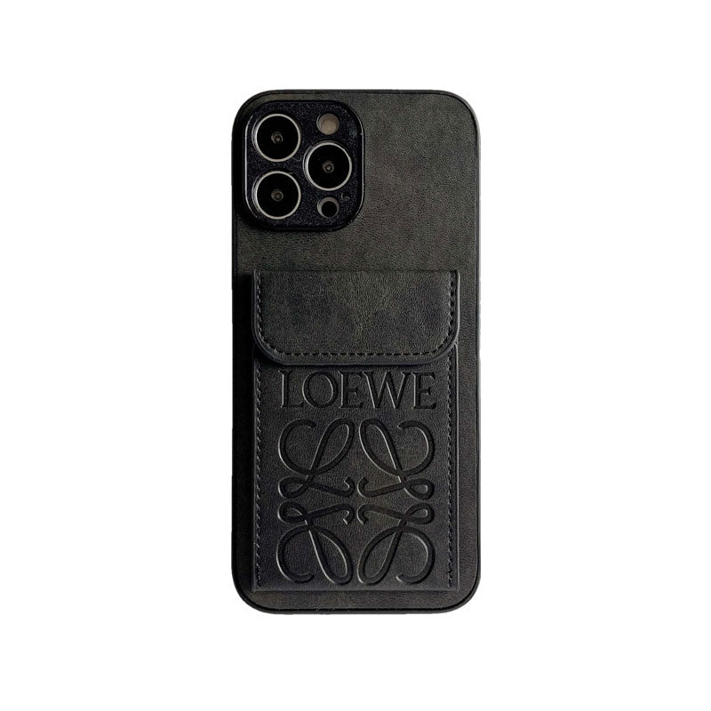LOEWE iPhone Case With Card Holder Brown-LZP241448 mysite