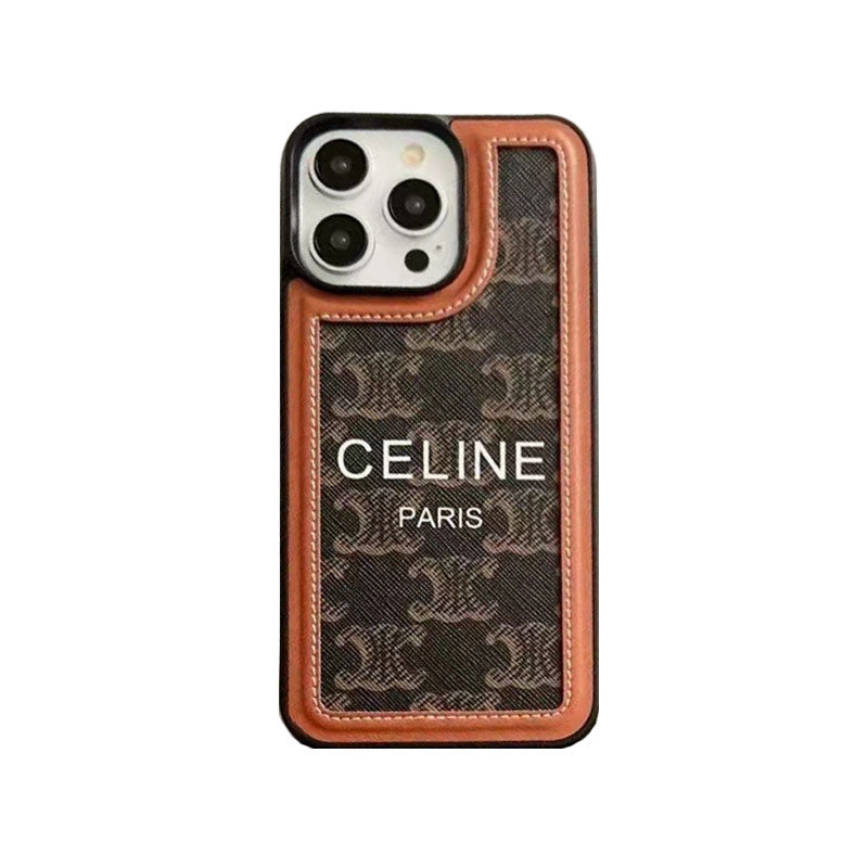 Black  Celine iPhone Case With Strap-SZ231124 mysite