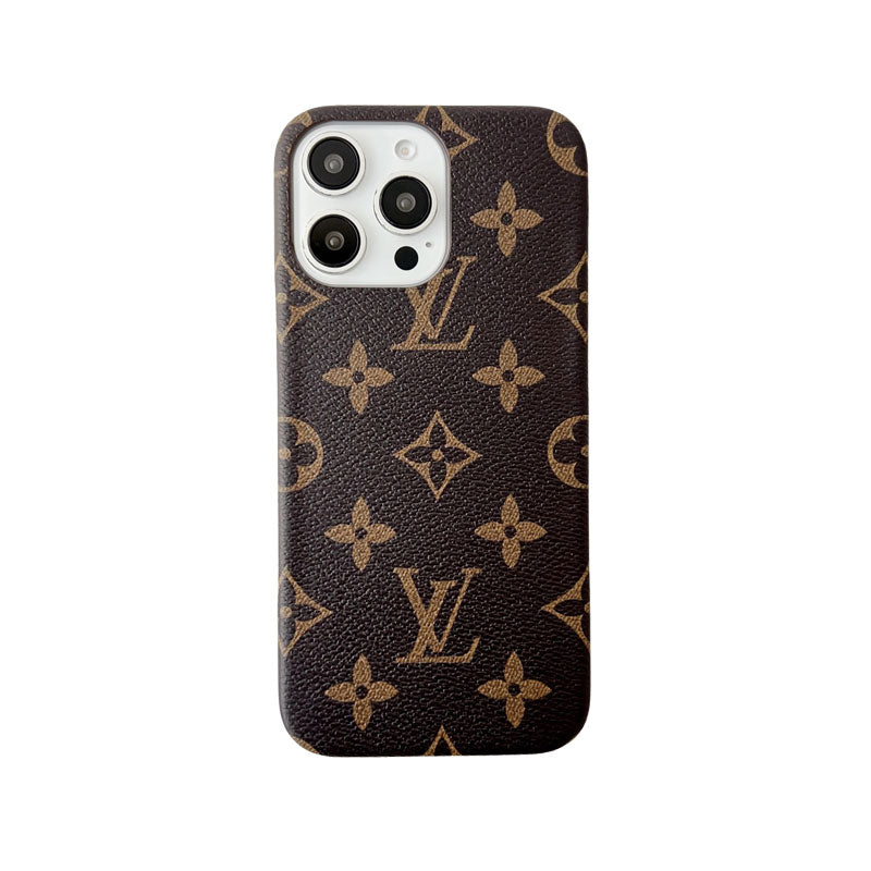 CLASSIC LEATHER MONOGRAM PHONE CASE FOR IPHONE BIG PRINTING mysite