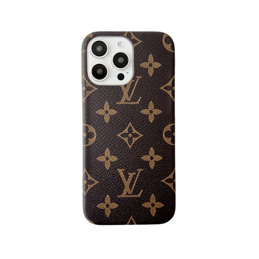 CLASSIC LEATHER MONOGRAM PHONE CASE FOR IPHONE BIG PRINTING mysite