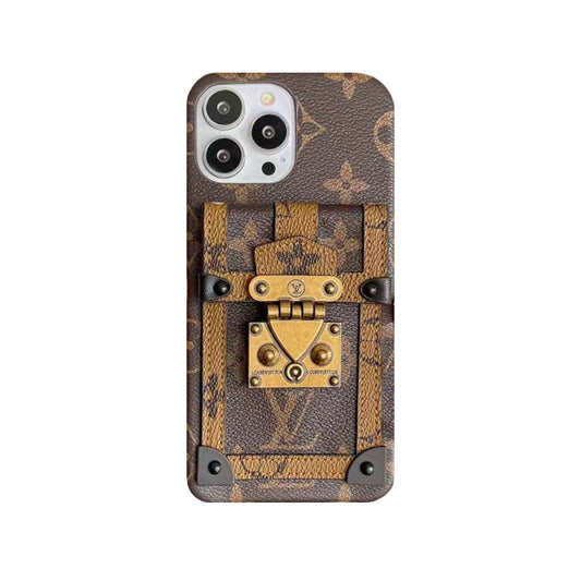 MONOGRAM IPHONE CASE WITH POUCH YELLOW PRINTING mysite