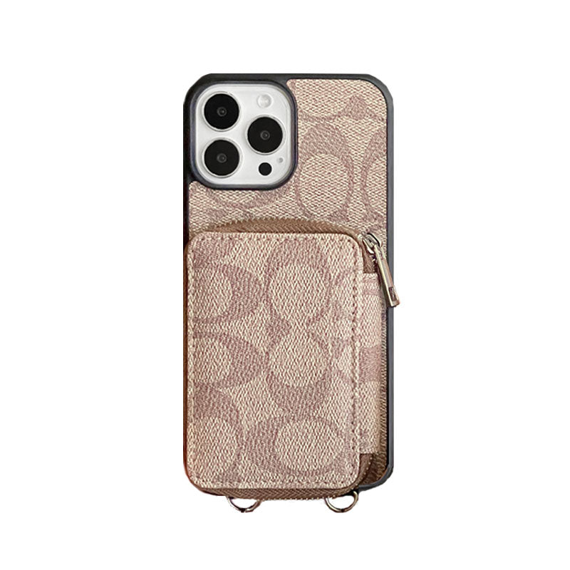 Coach iPhone Case With Wallet Coffee-LQB241412 mysite