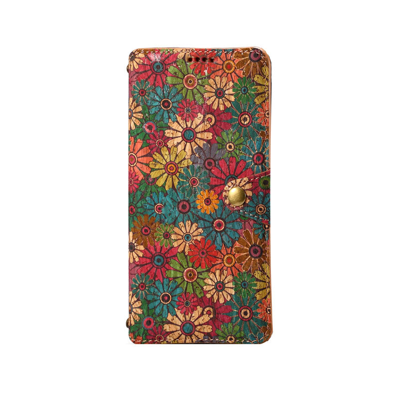 Vintage  Floral seasons Leather Wallet Case  – Boho Chic Protection for iPhone Case1 mysite