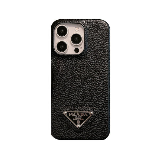 LEATHER PR PHONE CASE FOR IPHONE BLACK mysite