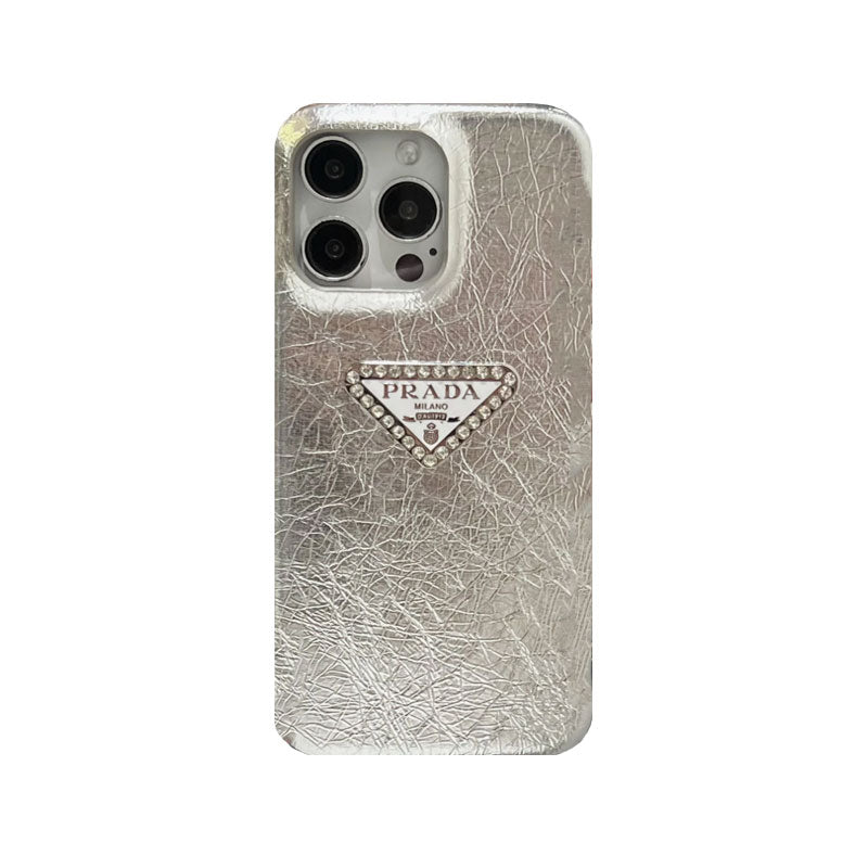 LEATHER PR PHONE CASE FOR IPHONE SILVER mysite