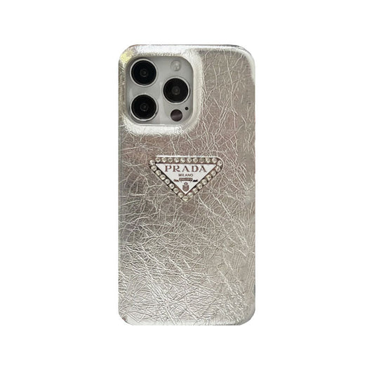 LEATHER PR PHONE CASE FOR IPHONE SILVER mysite