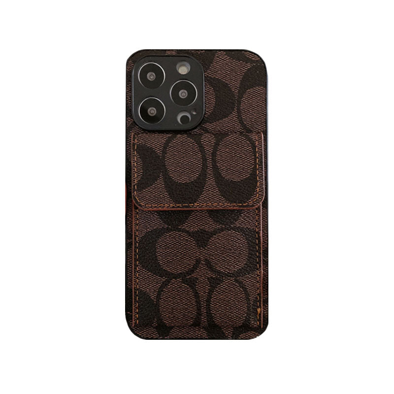 Coach iPhone Case With  Wallet Black-HP240513 mysite