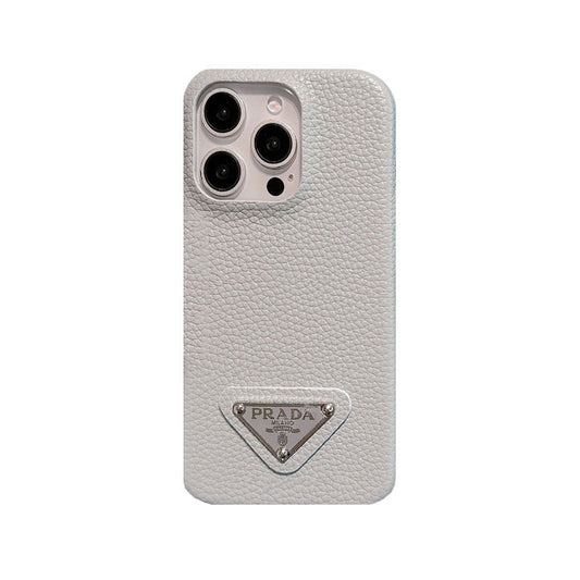LEATHER PR PHONE CASE FOR IPHONE WHITE mysite
