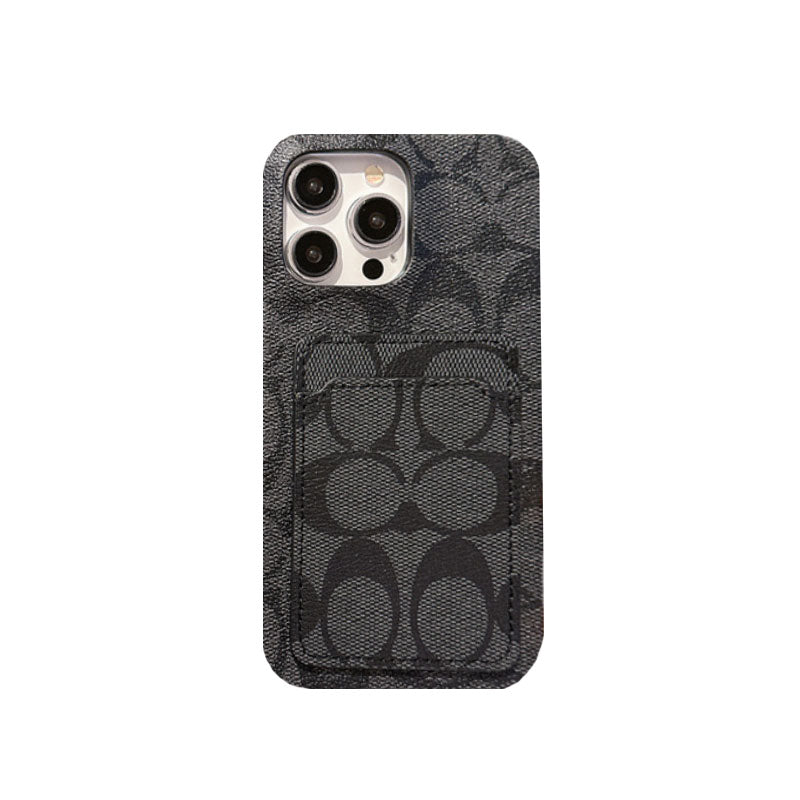 Classic Coach  iPhone Case With Card Holder White -JQB240330 mysite