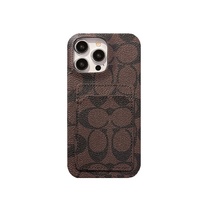 Classic Coach  iPhone Case With Card Holder White -JQB240330 mysite