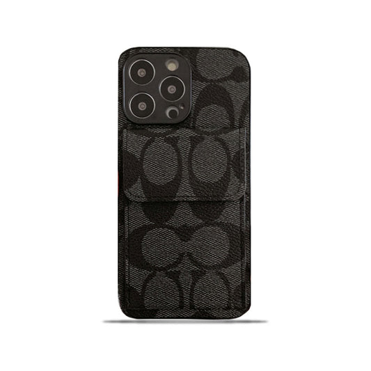 Coach iPhone Case With  Wallet Black-HP240513 mysite