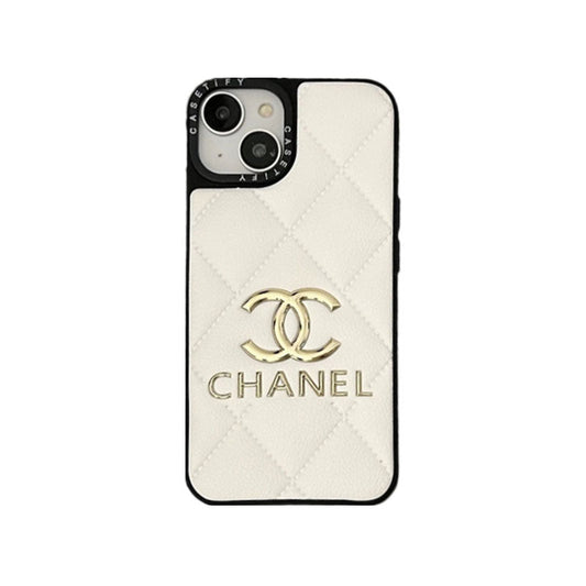 LEATHER CC IPHONE CASE WHITE mysite