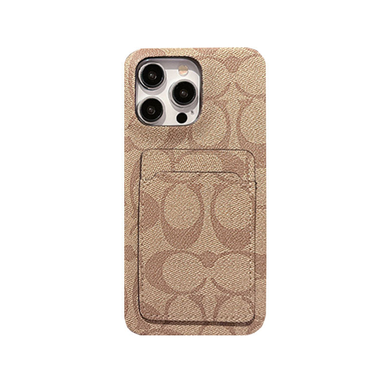 Classic Coach  iPhone Case With Card Holder White -JQB240330 mysite