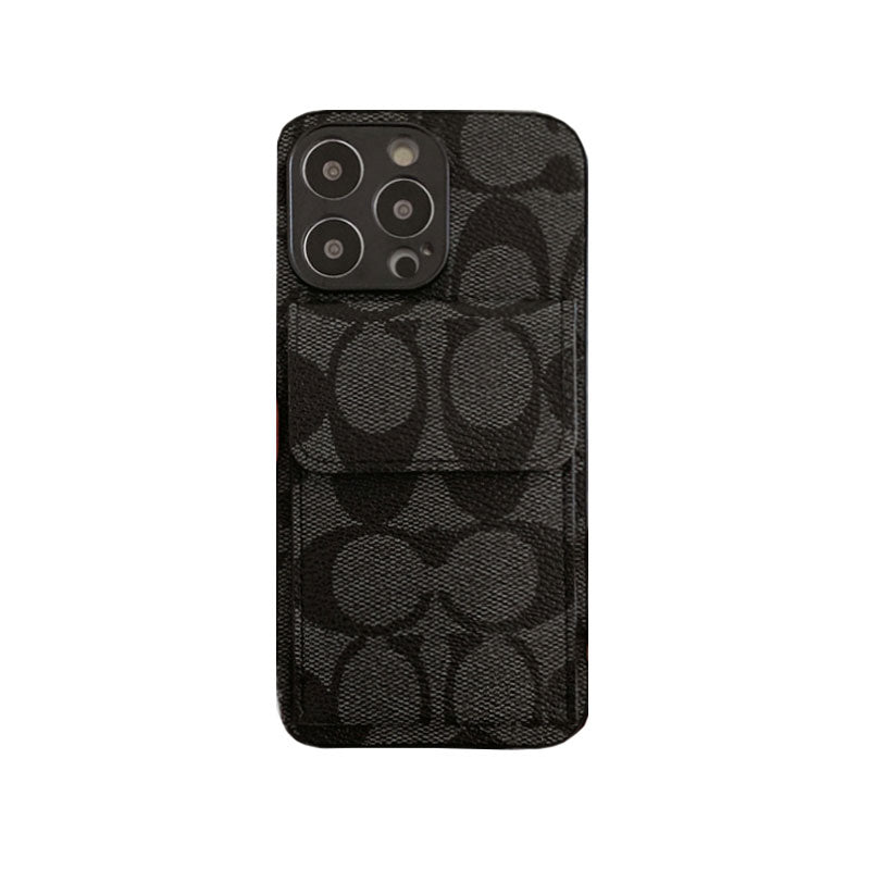 Coach iPhone Case With  Wallet Black-HP240513 mysite