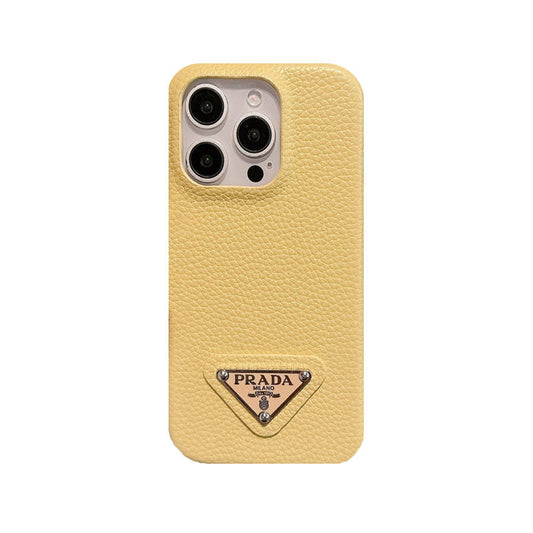 LEATHER PR PHONE CASE FOR IPHONE YELLOW mysite