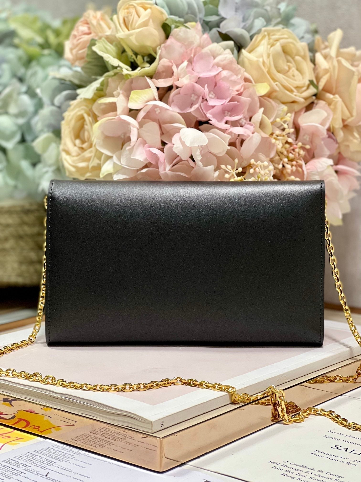 Dior Bobby Wallet on Chain East West Black - 21.5¡Á12¡Á4cm mysite