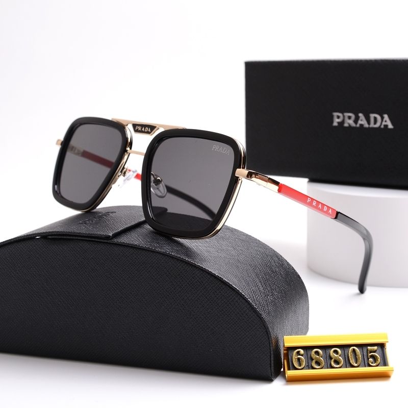 Unisex Double Bridge Metal Square Sunglasses 68805 mysite
