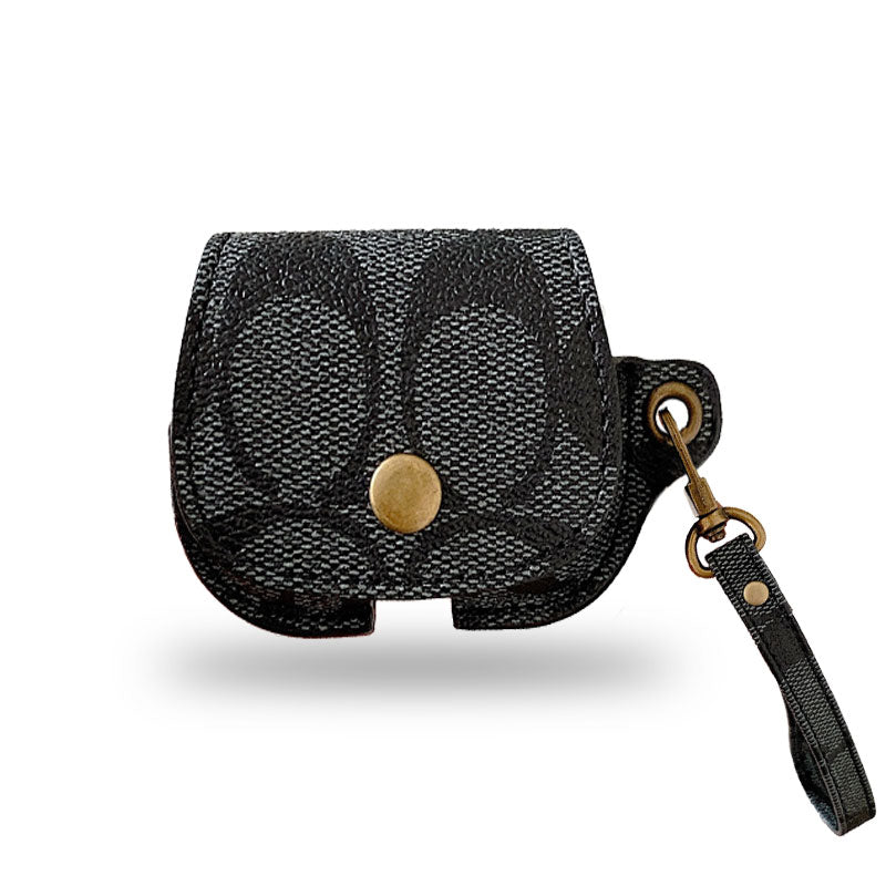 Leather Coach AirPods 3rd Generation Case Black-CC231215 mysite