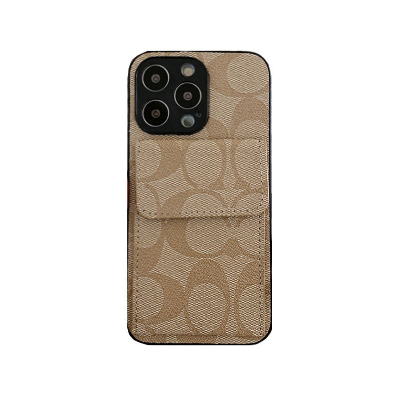 Coach iPhone Case With  Wallet Black-HP240513 mysite