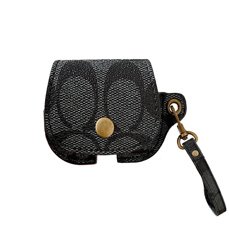 Leather Coach AirPods 3rd Generation Case Black-CC231215 mysite