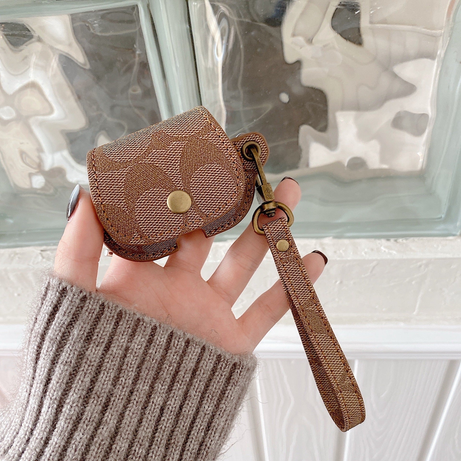 Leather Coach AirPods 3rd Generation Case Brown-CC231215 mysite