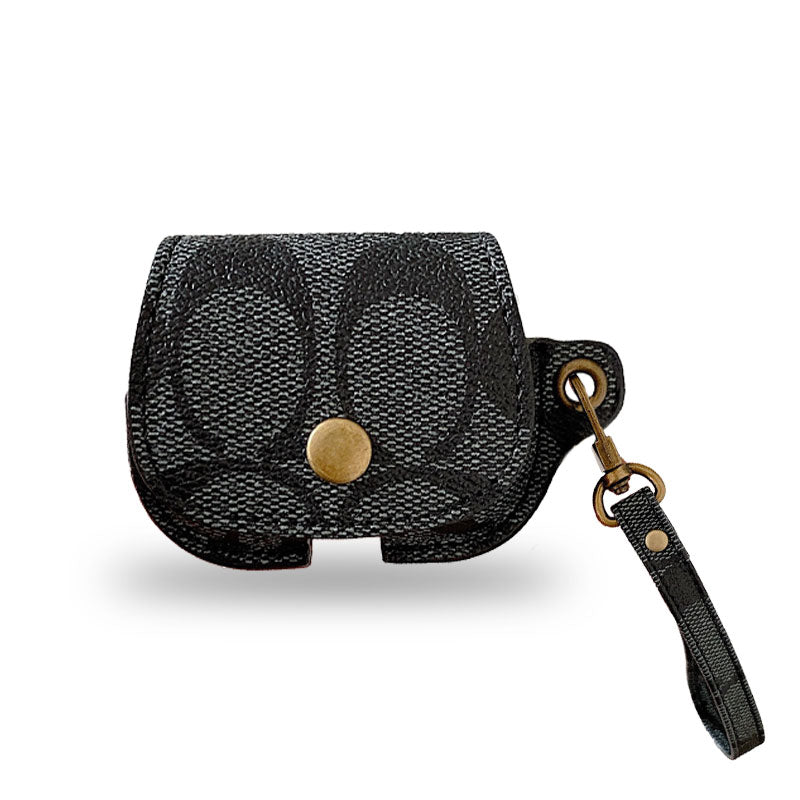 Leather Coach AirPods 3rd Generation Case Black-CC231215 mysite