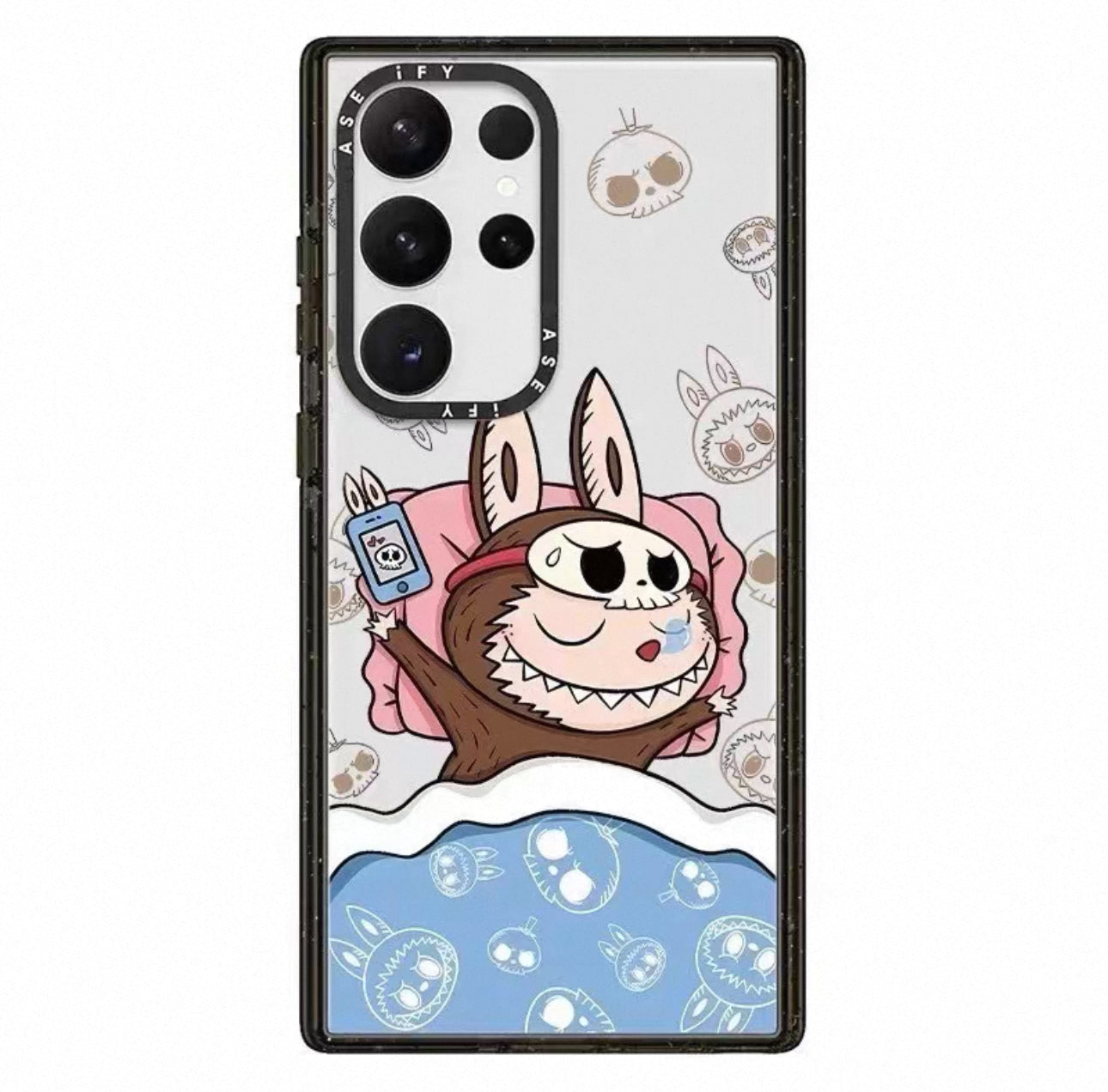Cute Cartoon Labubu | Outing Sleeping - Phone Case Samsung Galaxy S25 S24 S23 S22 Ultras mysite