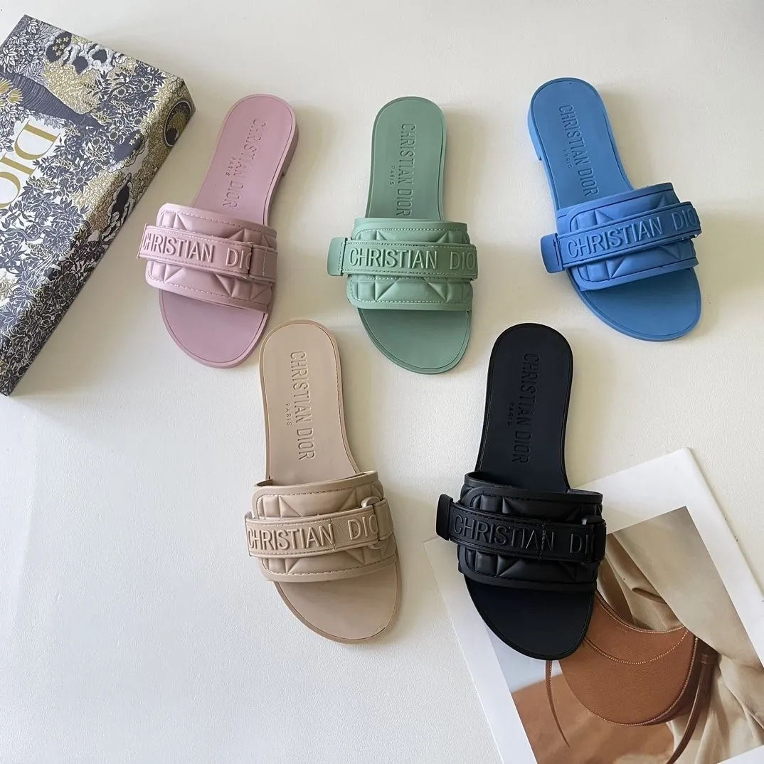 Solid Color Velcro Slippers mysite