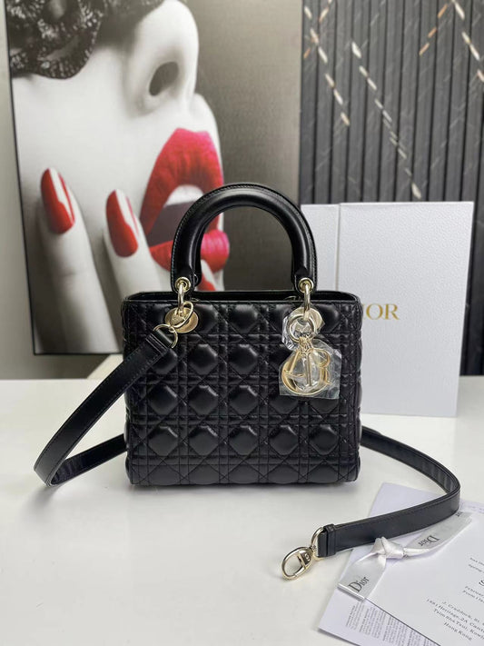 Dior Lady Medium Black Bag 24cm mysite