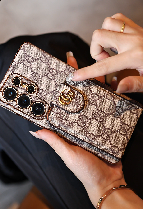 Advanced Leather Samsung Phone Case with Wallet and Strap.s mysite