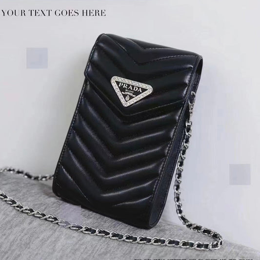 Black Bling Design Phone Bag mysite