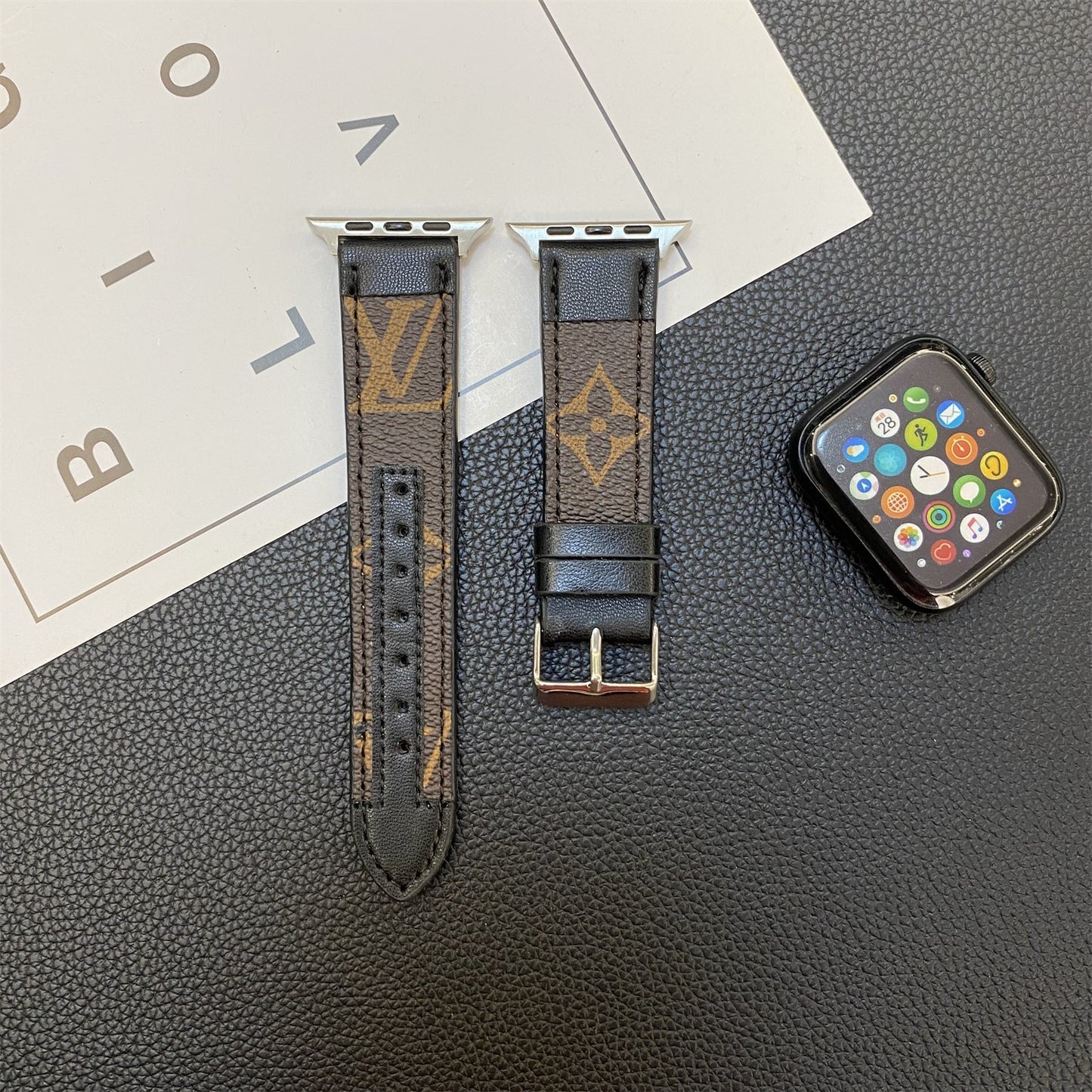 APPLE WATCH STRAP STITCHING MONOGRAM LEATHER mysite