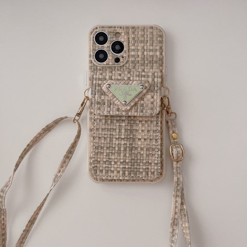 Pra Weave Card Bag Crossbody iPhone Case mysite