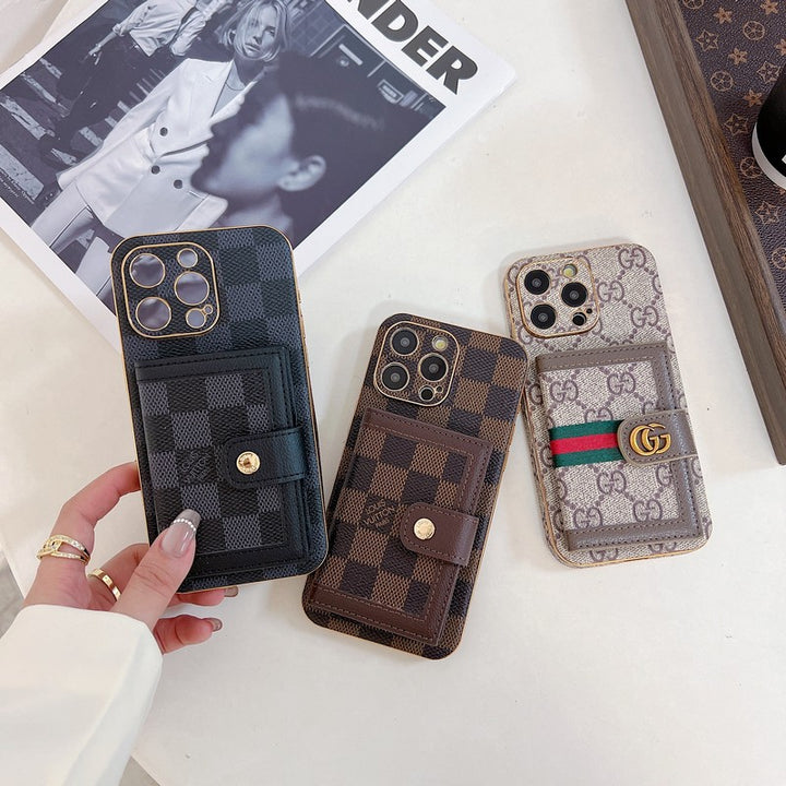 Luxury Classic Color Card Bag Apple iPhone Cases mysite