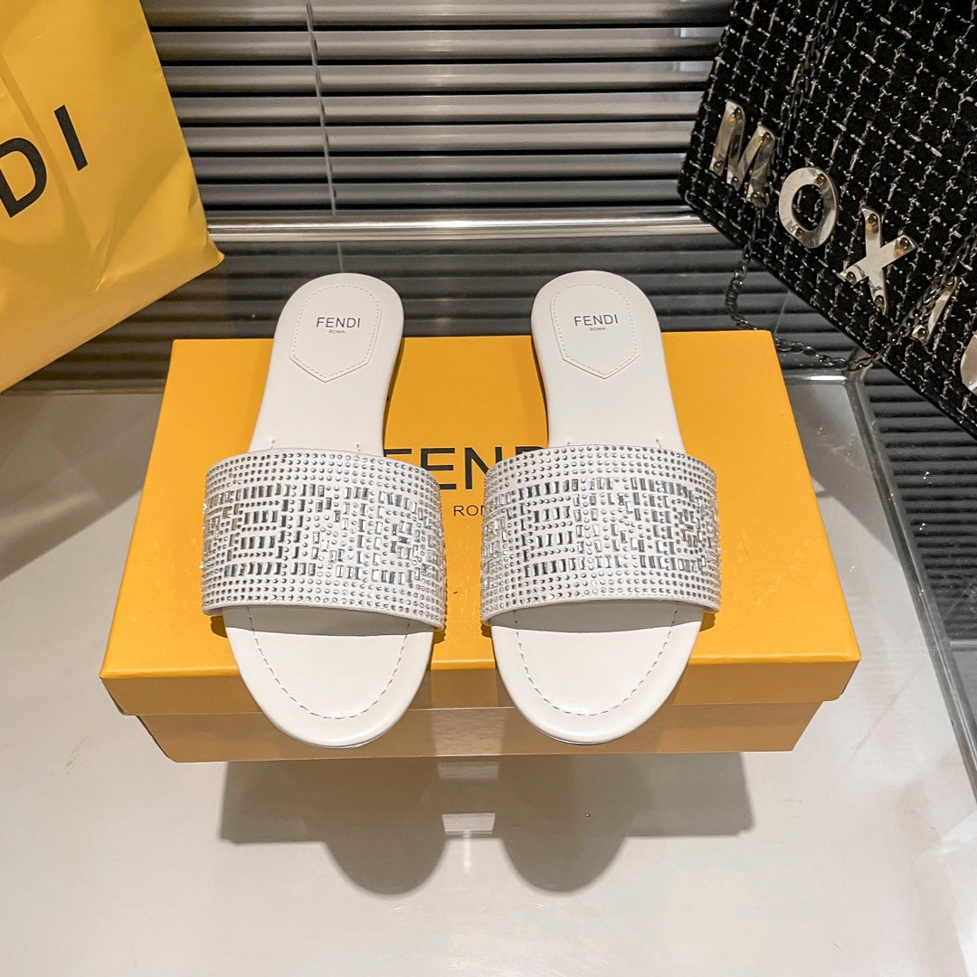 Full Diamond Flat Slippers mysite